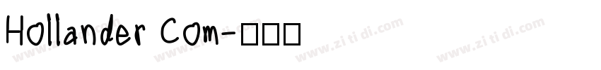Hollander Com字体转换